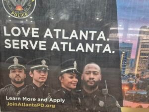 Here is a recruitment ad for the Atlanta police force.