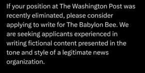 The Wash Post is failing because it supports official narratives and refuses to report honestly