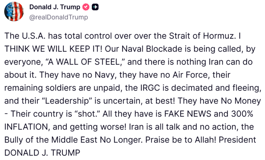 If this is not a fake AI disinformation document, the US has a delusional president.